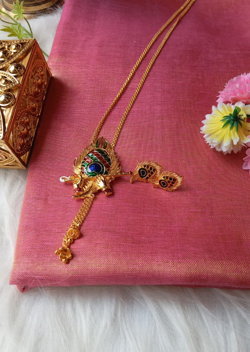 Bansuri  (Gold Plated Necklace Set)