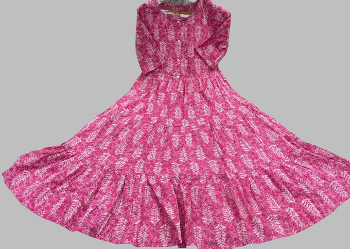 Charming Rosa Pink Cotton Gown