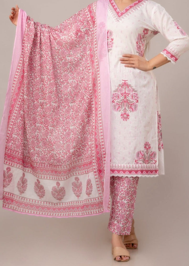 Rainswept Days Cotton Kurti Set