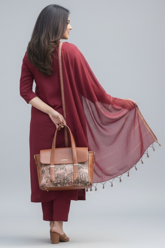 Vis- la- Vie Cotton Kurti Set