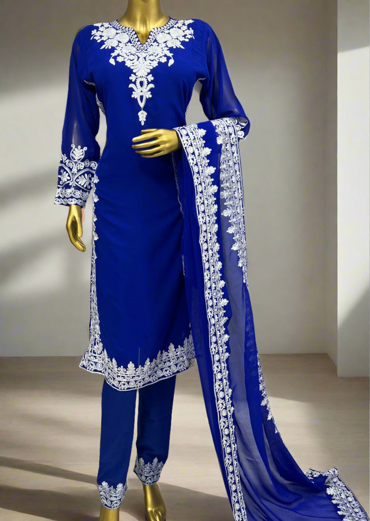 To Be Perfectionist Georgette Kurti Set