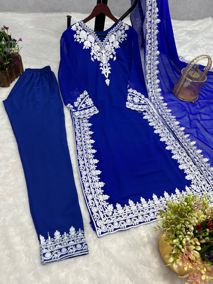 To Be Perfectionist Georgette Kurti Set