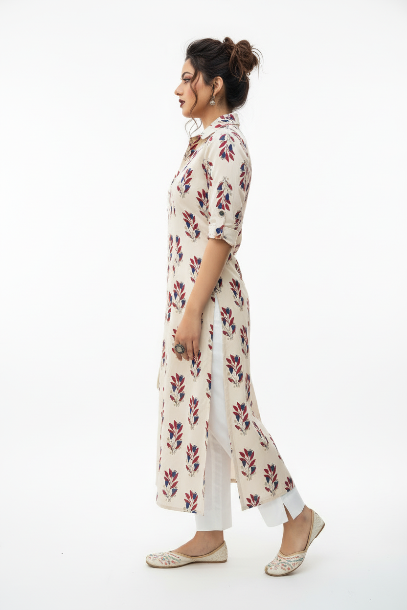 Be Beautiful Cotton Kurti Set