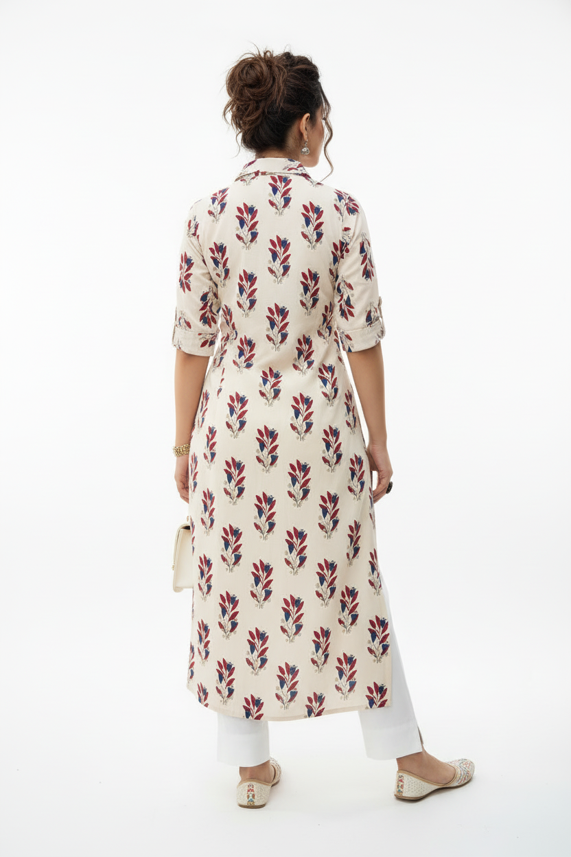 Be Beautiful Cotton Kurti Set