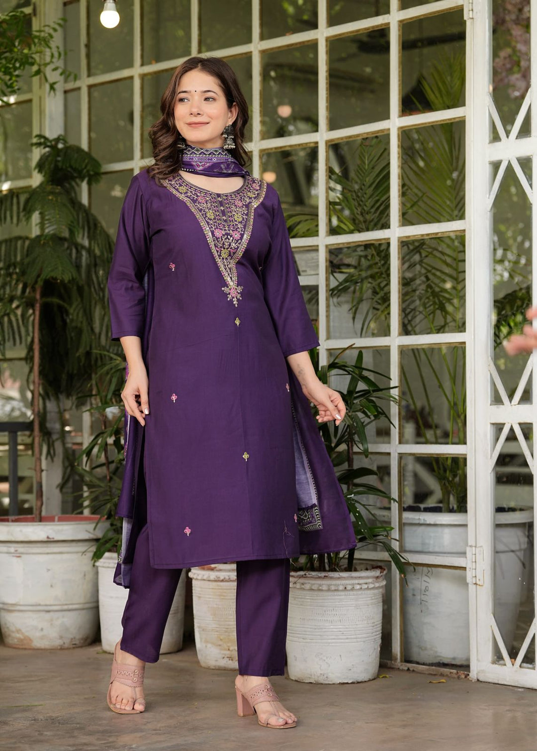 The only Traveler Silk Kurti Set