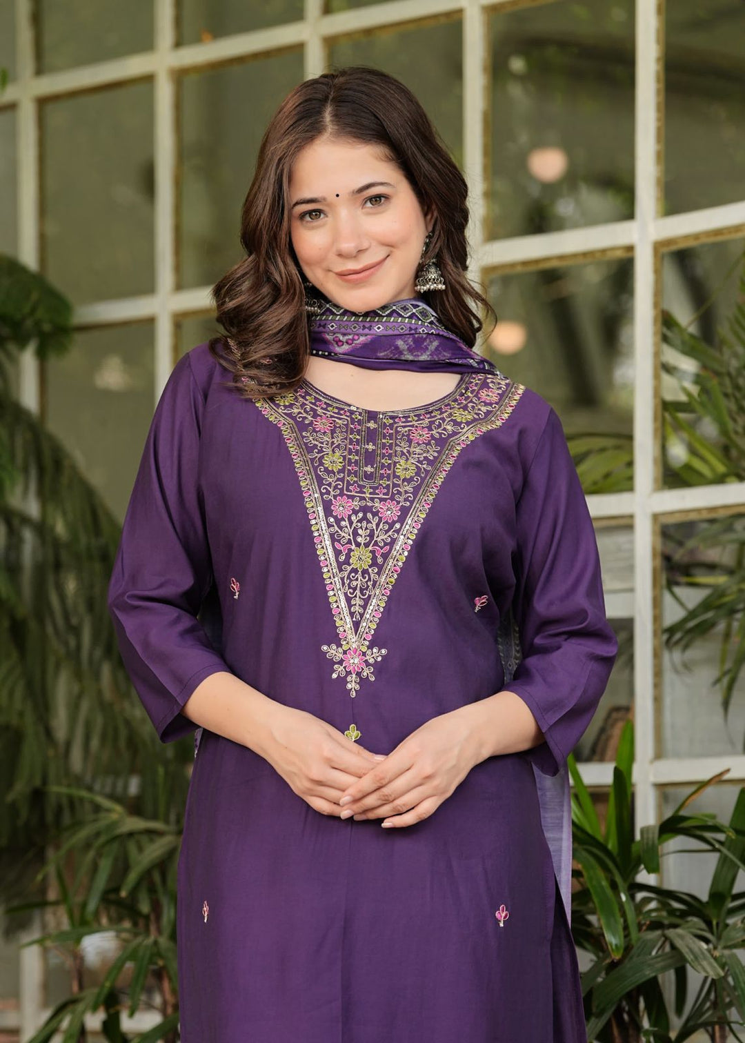 The only Traveler Silk Kurti Set