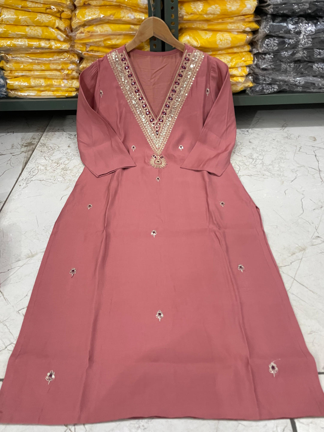 The only Traveler Silk Kurti Set