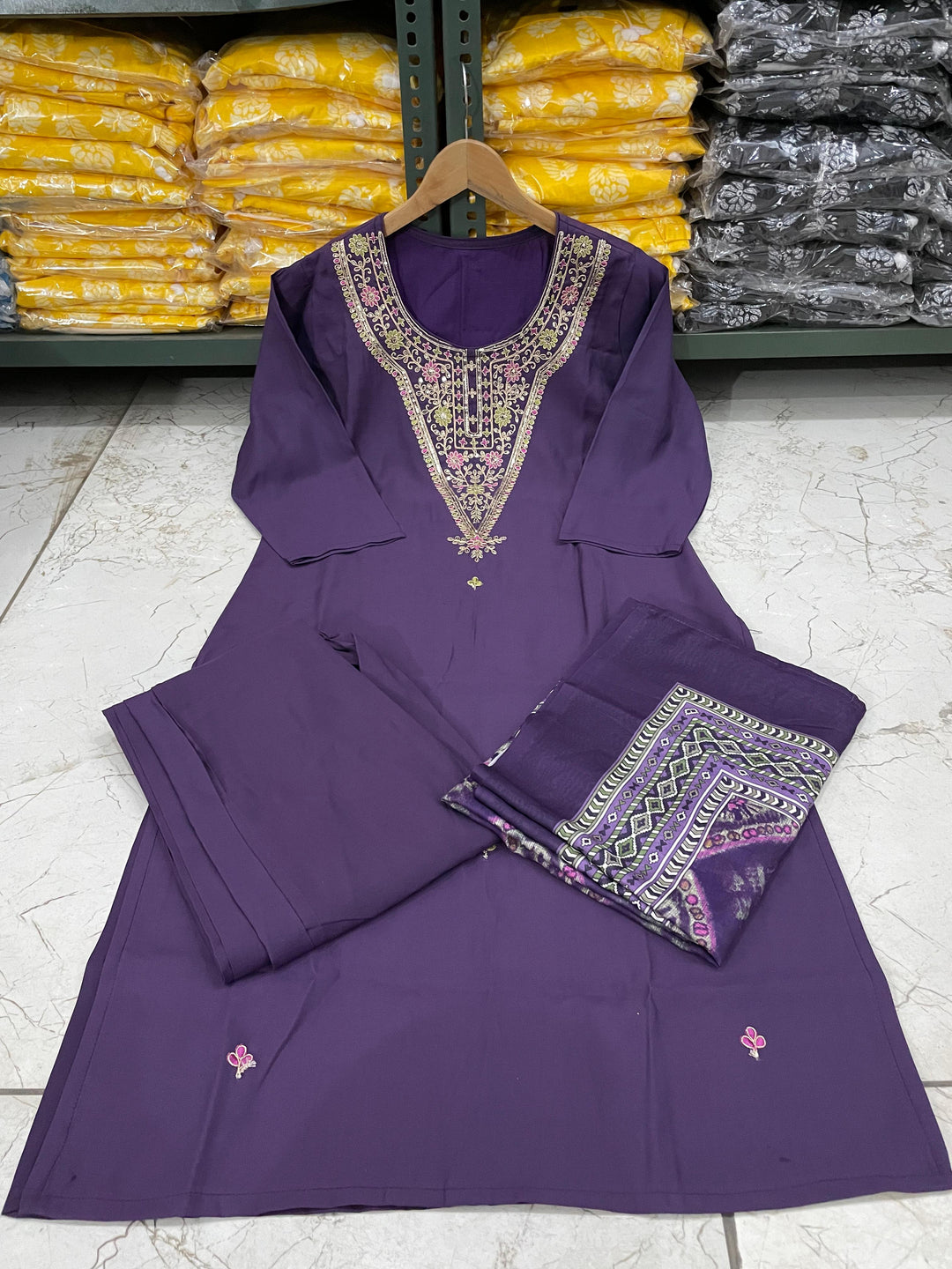 The only Traveler Silk Kurti Set