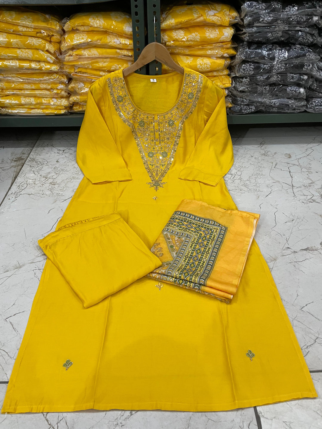 The only Traveler Silk Kurti Set