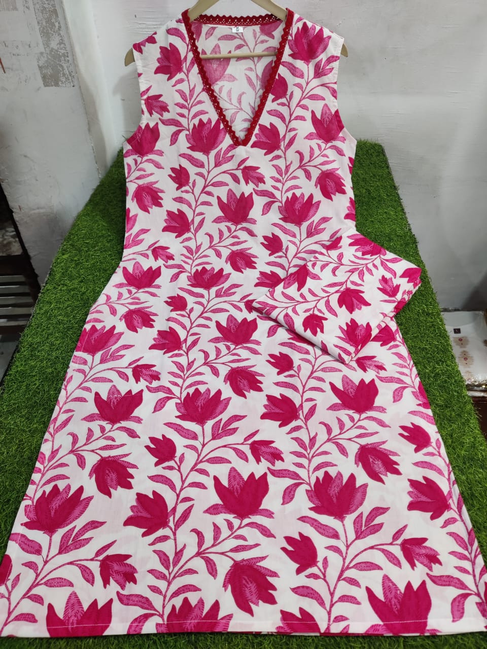 Petal Surge Cotton Kurti Set