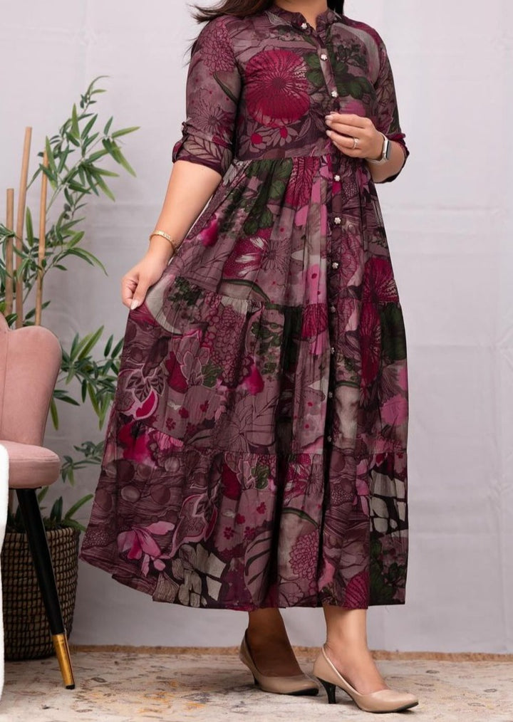 Bloom Gloom Muslin Dress