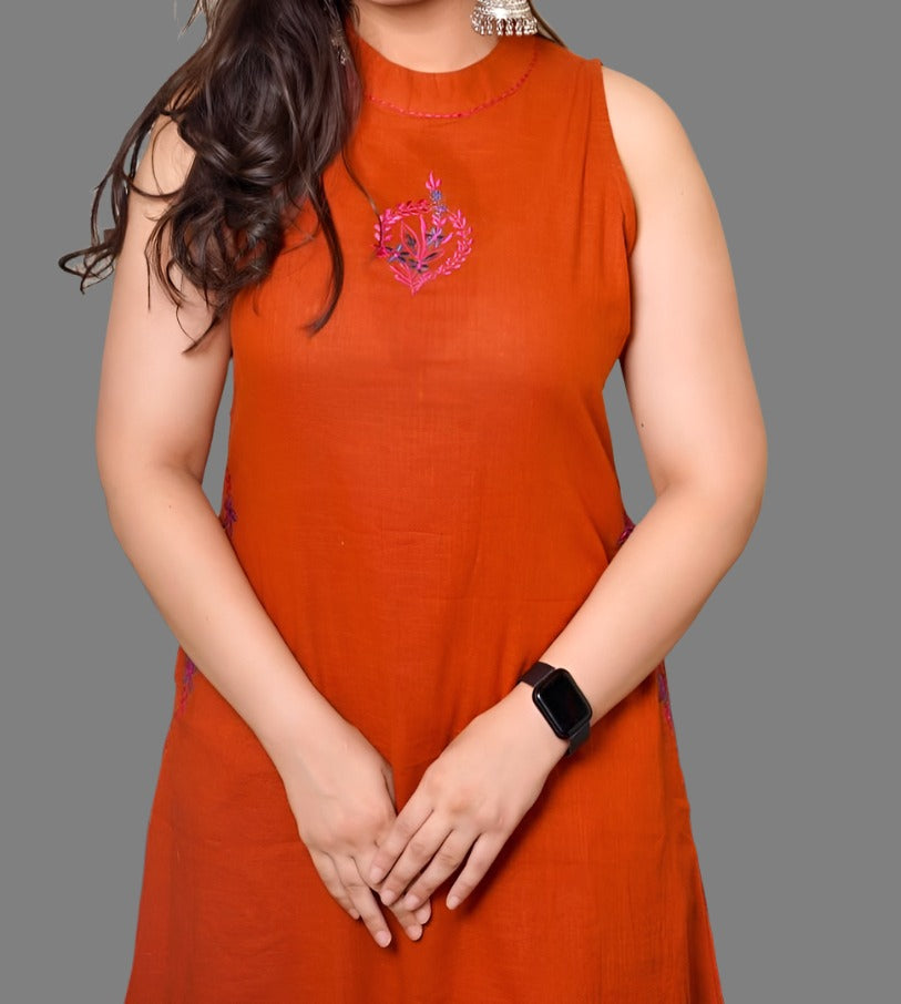 Sea -La-vie Cotton Kurti Set