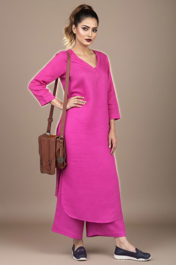 New Cloud Shade Cotton Kurti Set