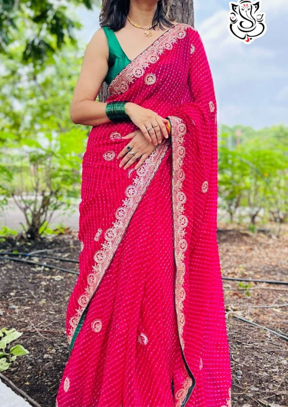 Suhasini Leheriya Georgette Saree