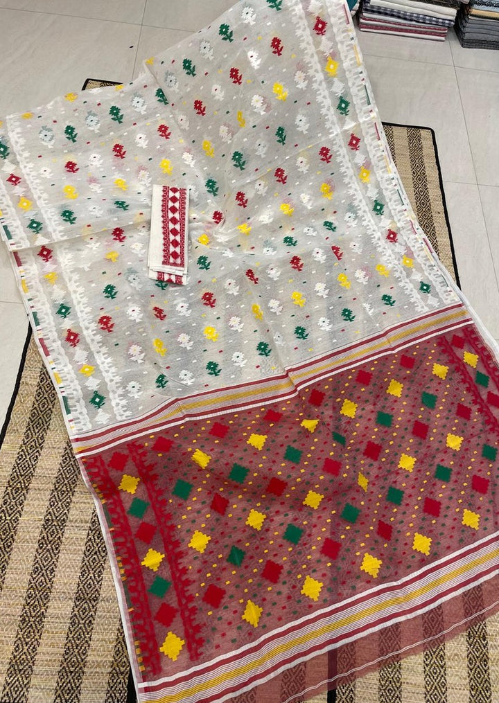 Manimala Dhakai Jamdani Saree