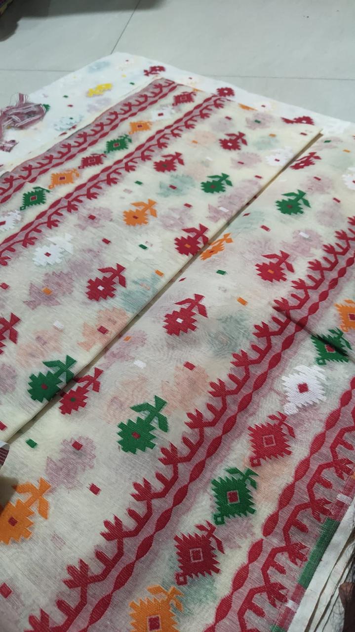 Manimala Dhakai Jamdani Saree