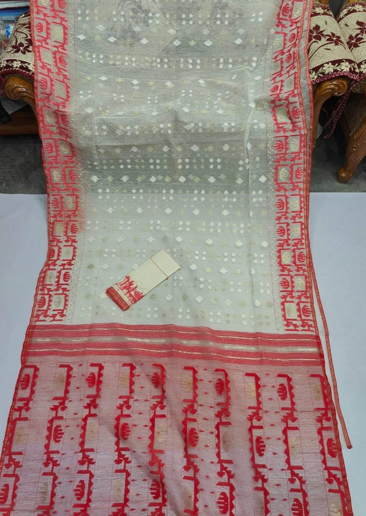 Sarojini Dhakai Jamdani Saree