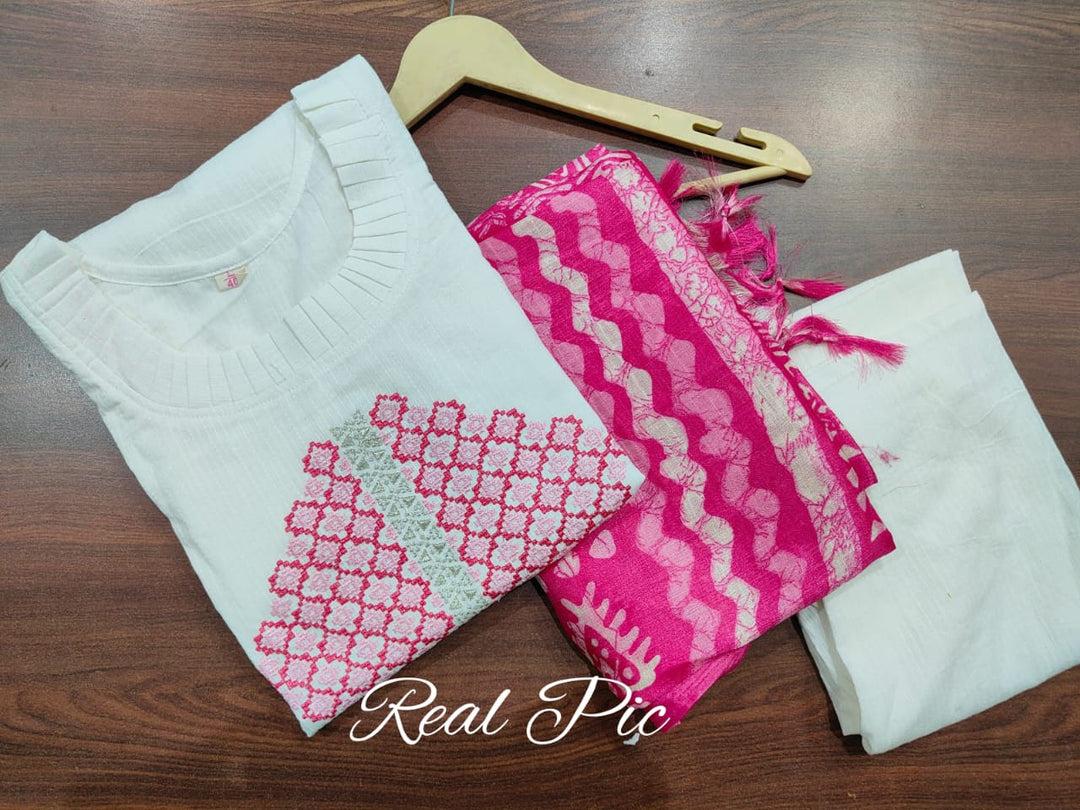 River Hills Cotton Kurti Set