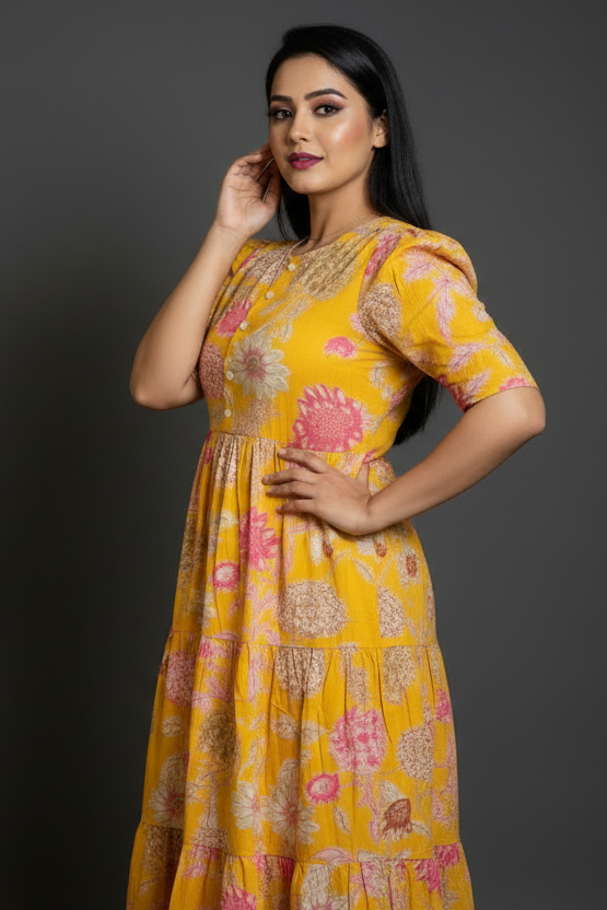 Free To Love Cotton Midi Dress