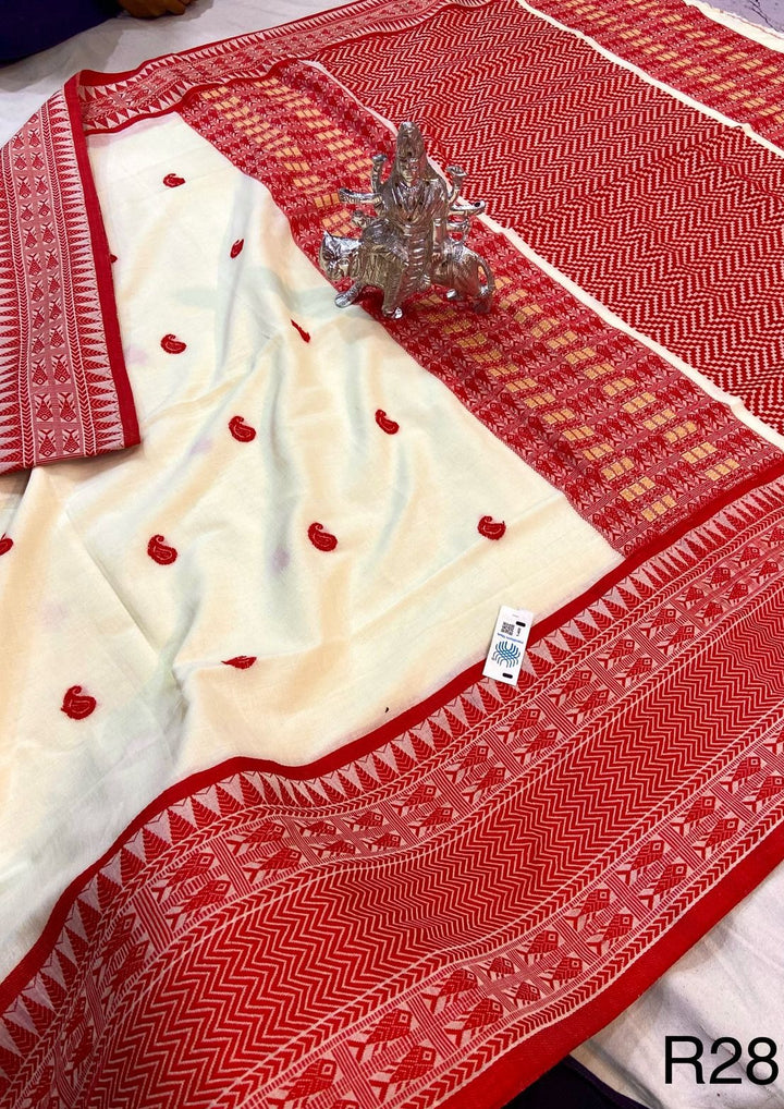 Happiness Magnet - Pure Mercerized Cotton Saree