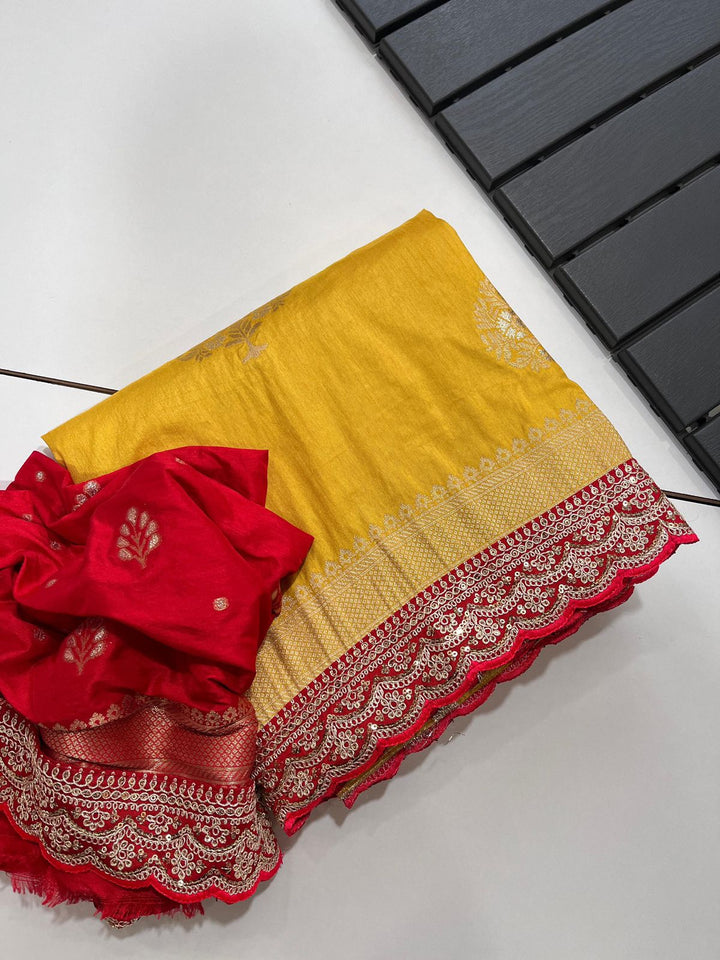 Go With  Banarasi Saree