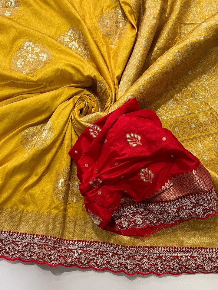 Go With  Banarasi Saree