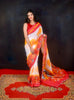 Daughter Of The Mountain-  Ma Durga Print Khadi Cotton Saree