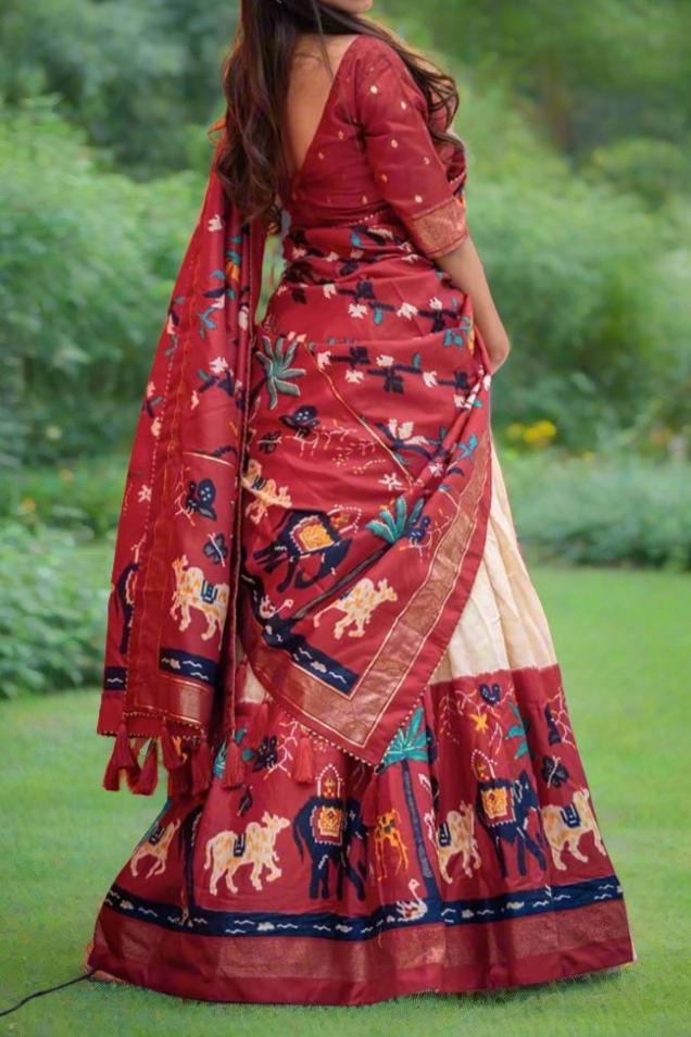 Be Amazed- Designer Dola Silk Lehenga