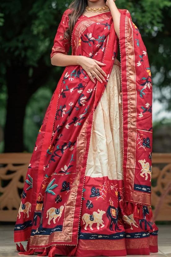 Be Amazed- Designer Dola Silk Lehenga