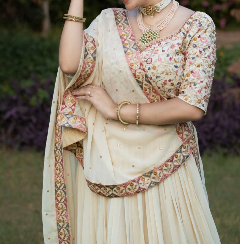 Dakshini Designer Georgette lehenga