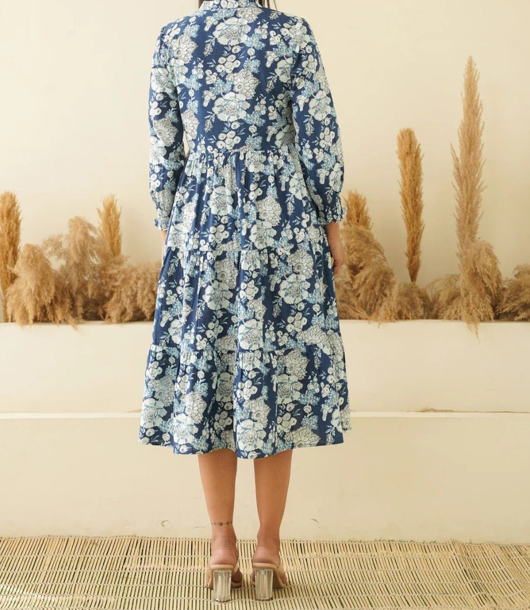 Floral Breeze Cotton Midi Dress