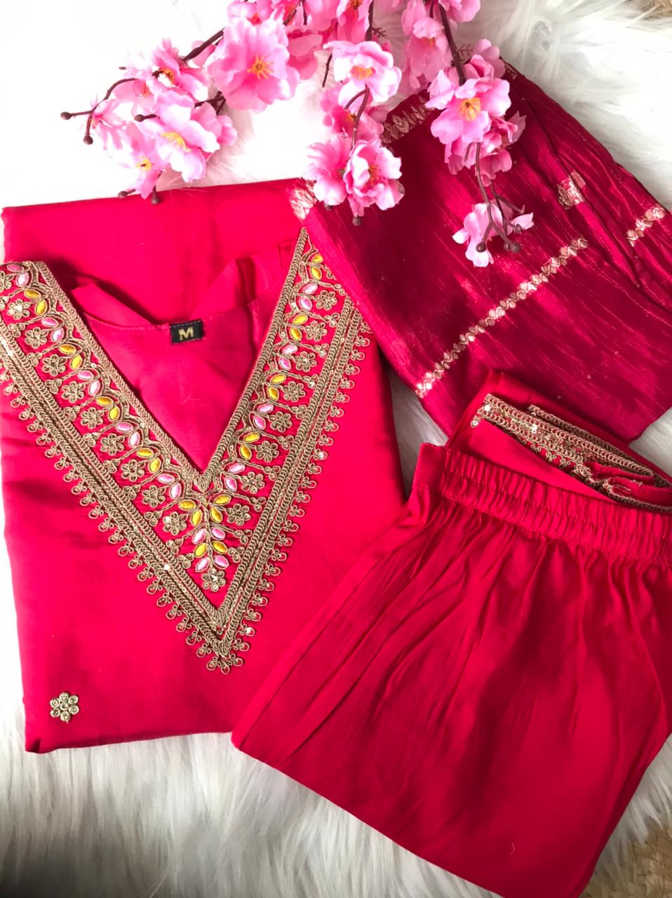 Sign Of Beauty Silk Kurti Set