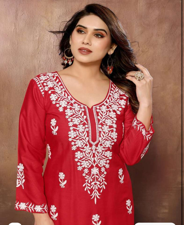 Need To Rhyme- Chikankari Kurti Set