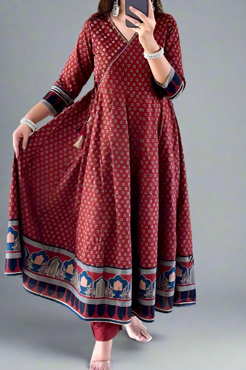 Living With Beauty Anarkali Kurti Set