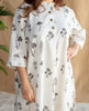 White Frost Cotton Kurti Set