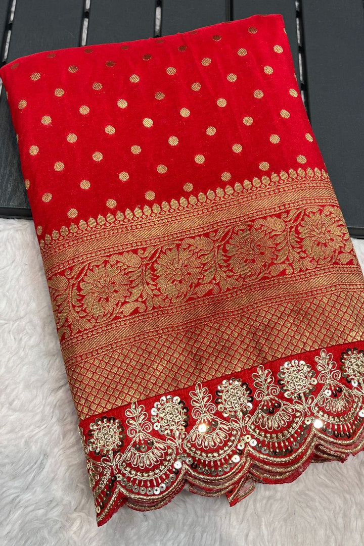 Nandini - A Festival Special Red Saree