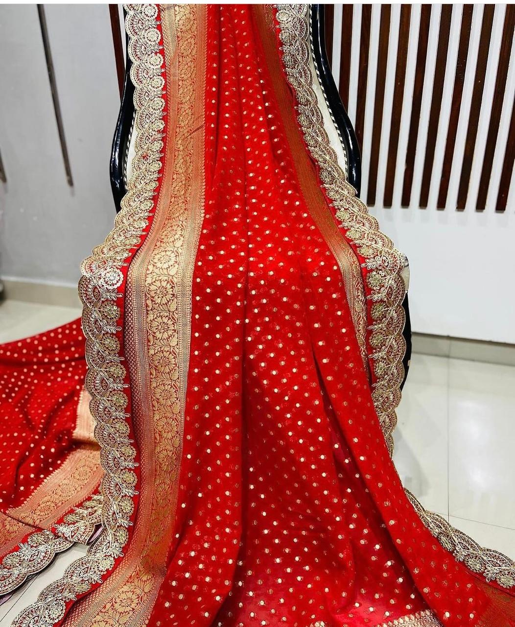 Nandini - A Festival Special Red Saree