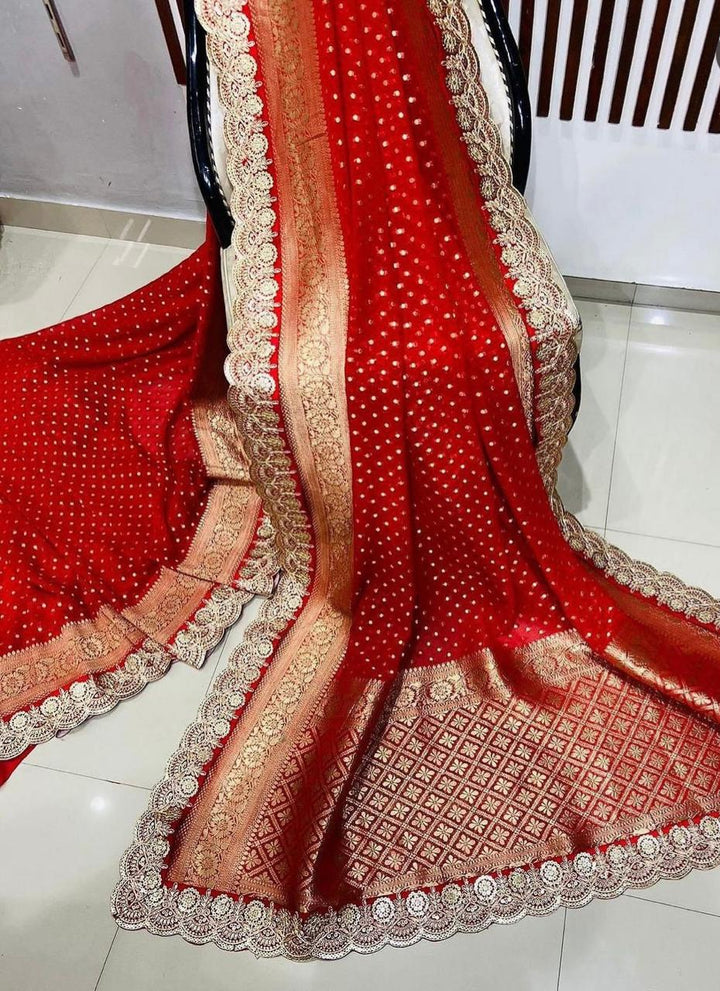 Nandini - A Festival Special Red Saree