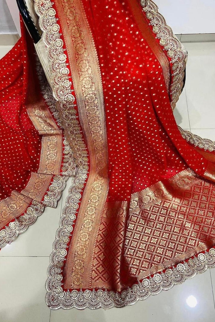 Nandini - A Festival Special Red Saree