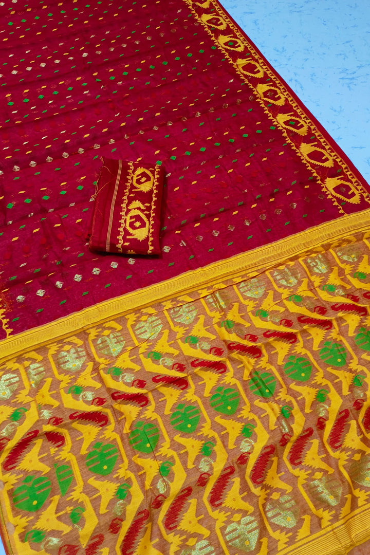 BipraSikha Dhakai Jamdani Saree