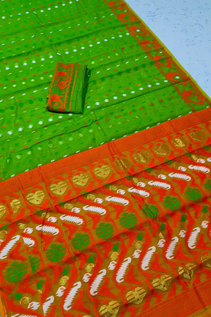 BipraSikha Dhakai Jamdani Saree