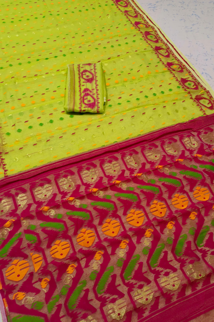 BipraSikha Dhakai Jamdani Saree