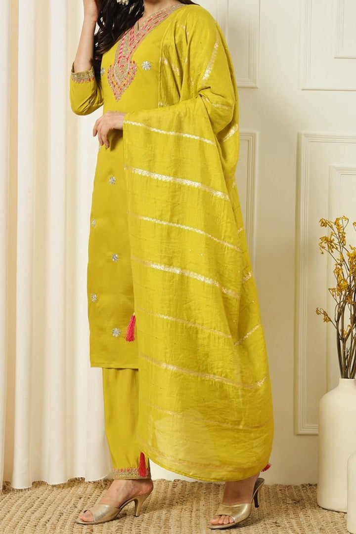 Feeling The Joy Silk Kurti Set