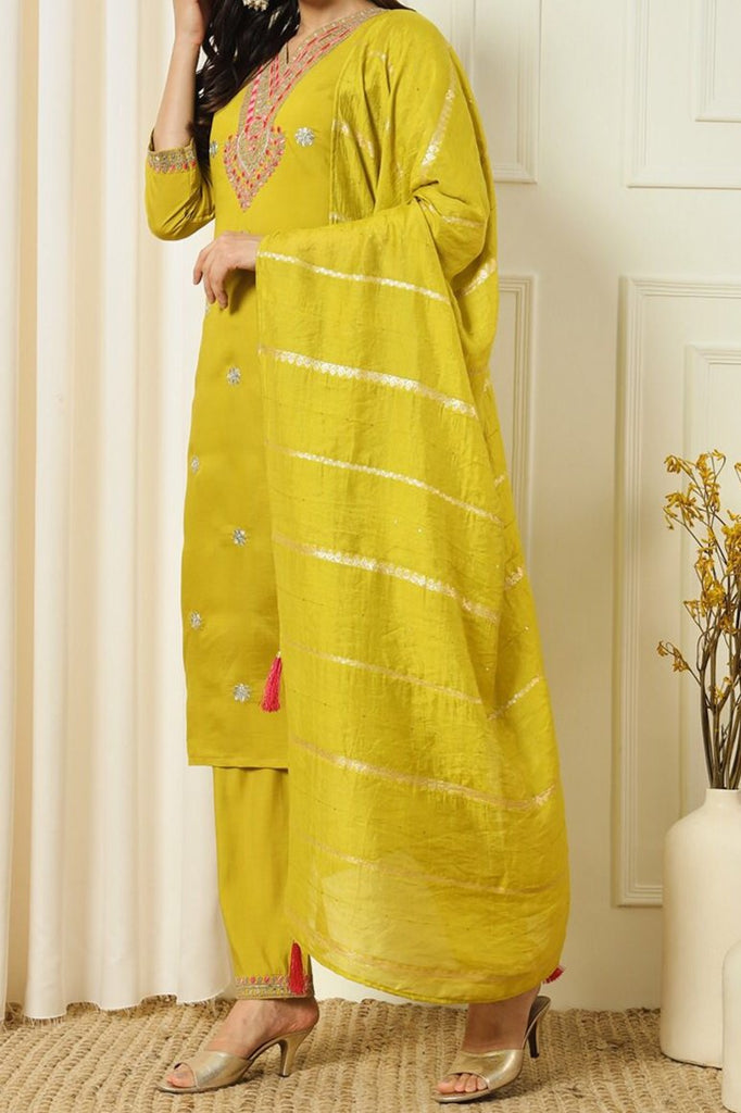 Feeling The Joy Silk Kurti Set