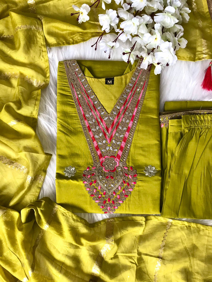 Feeling The Joy Silk Kurti Set