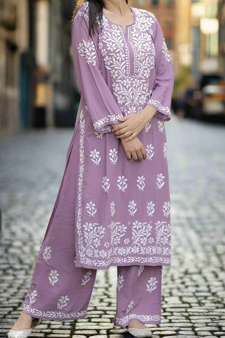 Wheel Of Peace Rayon Kurti Set