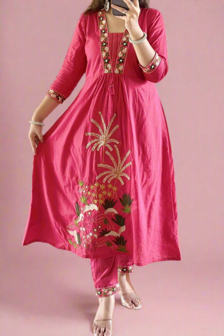 Days Of Summer Cotton Kurti Set