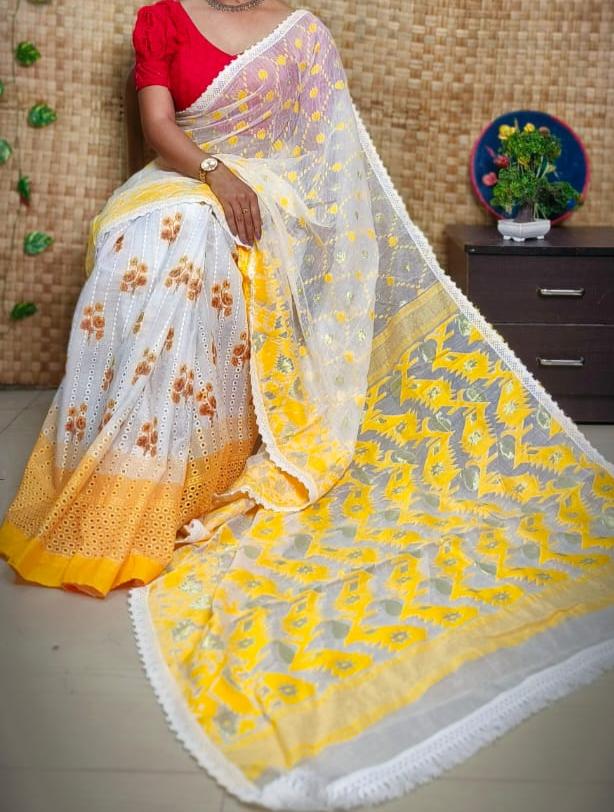 Sagarika Dhakai Jamdani Saree