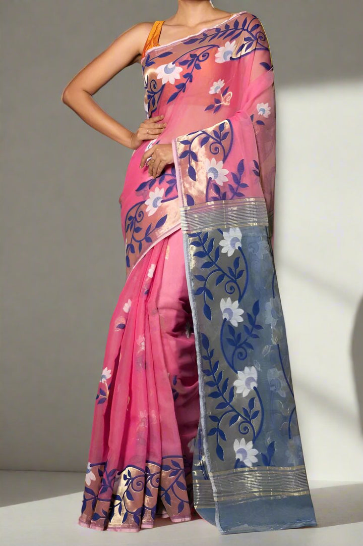 Damayanti Dhakai Jamdani Saree