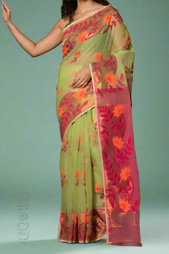 Damayanti Dhakai Jamdani Saree